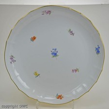Anbietschale Porzellan original Meissen Streublümchen Goldrand Sammlerstück