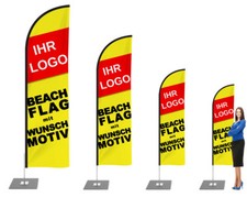 Beachflag mit Wunschmotiv -