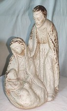 Krippenfigur aus Ton  H 22 cm