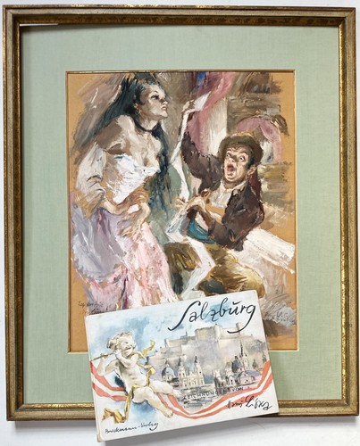 Hans liska gouache don - ,