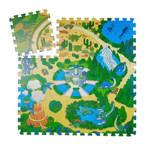 Puzzlematte dino spielteppich - puzzlematte,