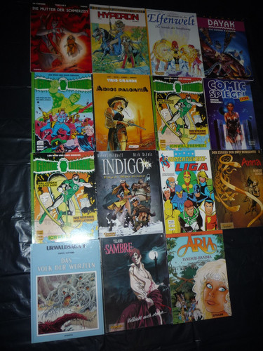 Comic alben grüne leuchte - comic,
