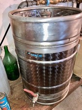 Druckfass  50 Liter Edelstahl mit Hahnauslass an der Unterseite