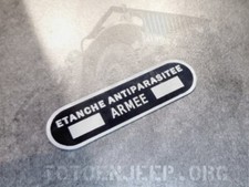 SIRENE PLATTE FR M201 ALU. JEEP DODGE WILLYS US WW2