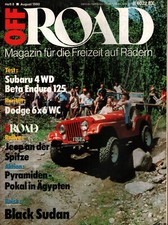 Zeitschrift Off Road #8 von 1980 Subaru 4WD Dodge WC 6x6 Beta Enduro