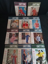 Vintage moderne Strickzeitschriften Muster Knitmaster 11 Ausgaben 1957-1959