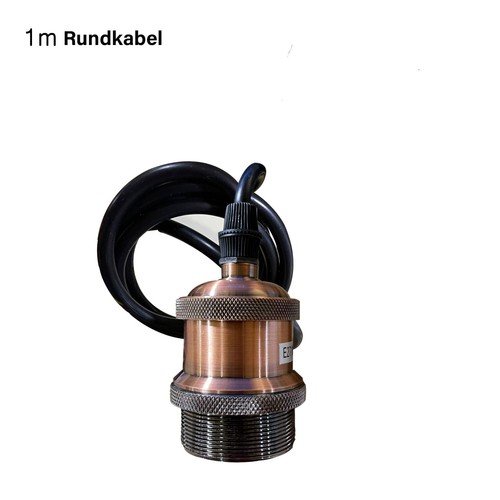 Lampenfassung kupfer verkabelt - kupfer,