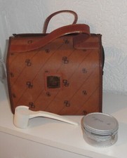 "Ashley Brooke" Handtasche Vintage mit Puderdose (leer) agnes b. und Pinsel