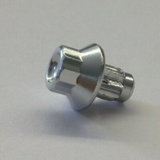 Zierschraube 7mm Außen 12 Kant Alu verchromt Chrom für Alufelgen.