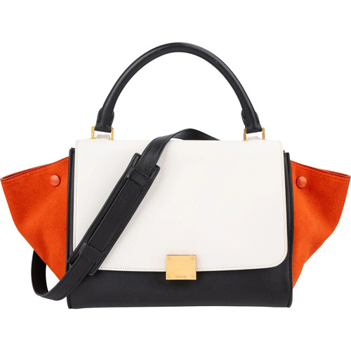 Celine tricolor suede leather - celine,
