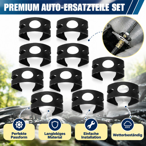 10x halteclip bremsleitung - 10x,