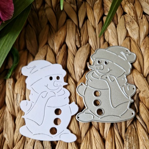 Stanzform schneemann 7x4 - stanzform, 7x4,9cm