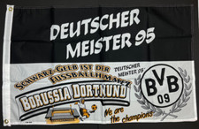 Borussia Dortmund BVB - Fahne Flagge Flag Fussball Deutscher Meister 95 #555