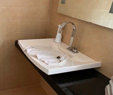 Designer Waschbecken Waschtisch mit Dronbracht MEM Armatur