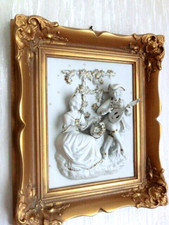Kunst Porzellan-Reliefbild -