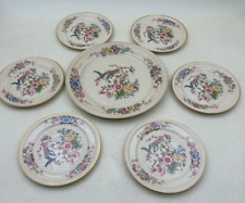 4/2 Rosenthal Selb Winifred 6 kleine, 1 großer Teller Paradiesvogel vintage