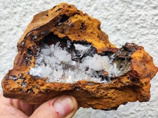 Hemimorphit xx auf Matrix, Ojuela Mine, Mapimi, Mexiko