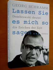 Lassen Sie es mich so sagen... Tolles Buch des Kabarettisten Georg Schramm TOPP!