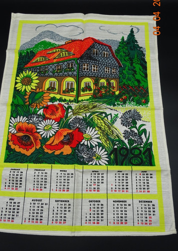 Ddr geschirrtuch kalender 1981 - geschirrtuch,