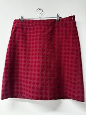 White Stuff Damenrock Größe 14 Rot Top Zustand 
