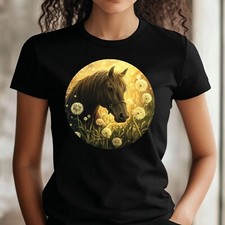 Frauen T-Shirt Pferd mit