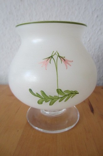 Glas vase handbemalt - vase,