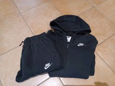 Nike Trainingsanzug Jungen, Größe 158-170 schwarz Baumwolle