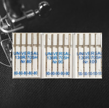 15 Nähmaschinennadeln 80 90 100 130/705H Flachkolben Nähmaschine Nähnadeln