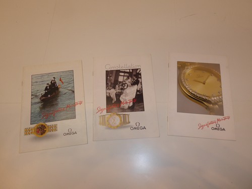 Vintage omega uhrenkatalog - 3x,
