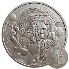 Isaac Newton 2022 Silbermünze