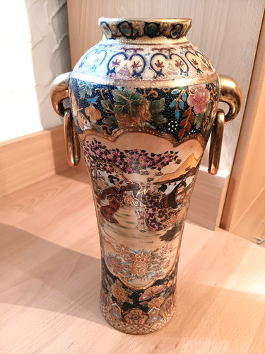 Satsuma henkel vase - henkel-vase, china