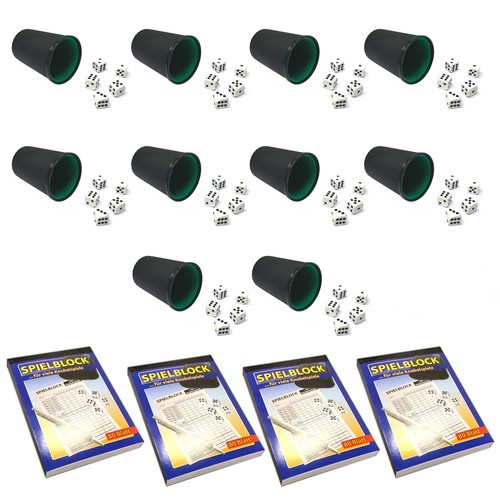 10x knobelbecher würfel - knobelbecher,