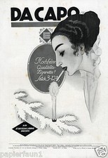 Zigarette Da Capo Eckstein Dresden XL Reklame 1916 Raucherin Weihnachten Werbung