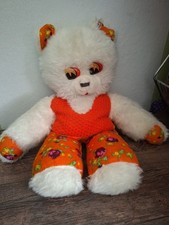 Plüschtier Stofftier Kuscheltier( Katze?) DDR Orange Alt Ostalgie 