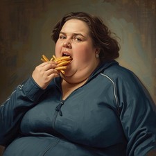 Portrait Anzug Pommes Rokoko