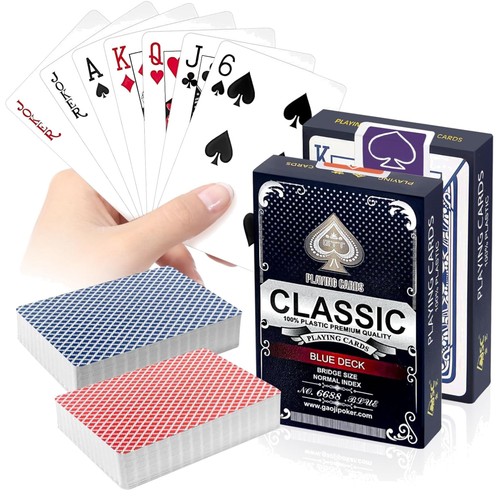 Plastik spielkarten 2er set - spielkarten, 2er-set