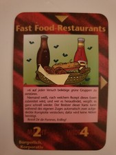 Illuminati Kartenspiel Neu Weltordnung - Fast Food-Restaurants