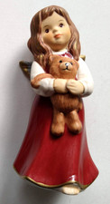 GOEBEL ENGEL mit Teddy 8 cm Porzellan Weihnachten