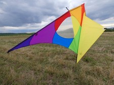 Drachen Einleiner Delta Rainbow 300cm von HQ