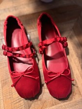 Mango Red Ballet Flats –