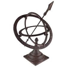 Sonnenuhr Gusseisen braun