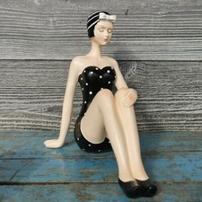 Figur frau 20cm sitzend sommer - figur,
