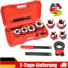 Gewindeschneidkluppe Rohrgewindeschneider Schneidkluppe Schneideisen 7-tlg Set