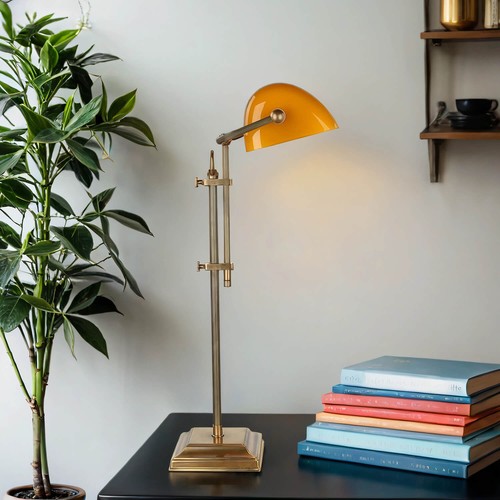 Bankerleuchte echt messing - bankerleuchte,