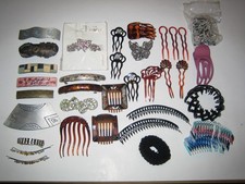 Haarspangen, Strass, Klammern, Spangen etc., Konvolut