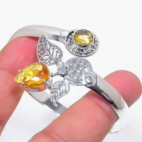 Gelber citrin edelstein 925 - citrin,