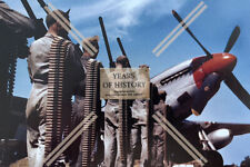 Repro Fotos Flugzeug airplane aircraft P51 Mustang Patronengurt