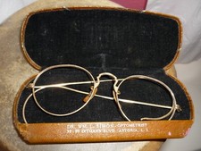 BRILLE aus den 60er 70er JAhren USA in Goldfarben oder mehr Optikerbrille