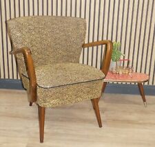 50er Jahre Sessel zarter Cocktailsessel Clubsessel gelb meliert Armlehne 1 von 2