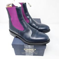Tricker's L7287 Chelsea Boot Navy Blue Aniline/Blau Dainite (EU 38 UK 5 Fit 4)